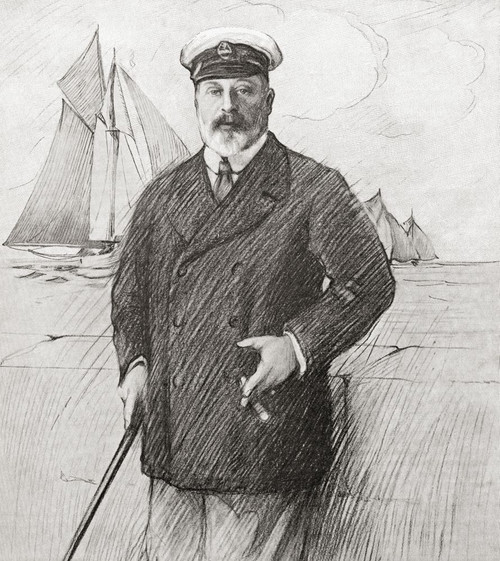 EDITORIAL Edward VII, 1841 � 1910. King of the United Kingdom and the British Dominions and Emperor of India. After the drawing by W Dacres Adams. From The World and his Wife, published 1906 Poster Print by Hilary Jane Morgan (14 x 16) EDITORIAL Edward VII, 1841 � 1910. King of the United Kingdom and the British Dominions and Emperor of India. After the drawing by W Dacres Adams. From The World and his Wife, published 1906 Poster Print by Hilary Jane Morgan (14 x 16)