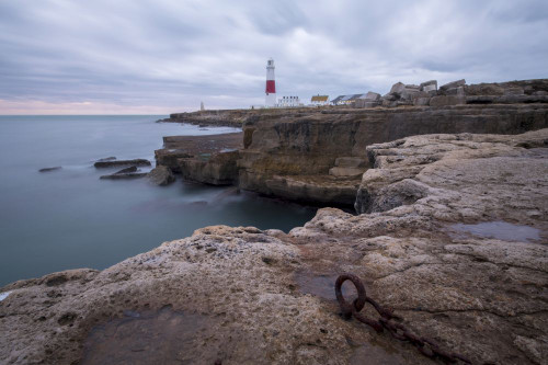 The lighthouse at Portland Bill in Dorset. Poster Print by Loop Images Ltd. (20 x 13)