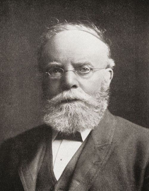 Sir John Leng, 1828 - 1906.  Newspaper proprietor and Liberal Party politician in Scotland. From The Business Encyclopaedia and Legal Adviser, published 1907. Poster Print by Ken Welsh (12 x 15)