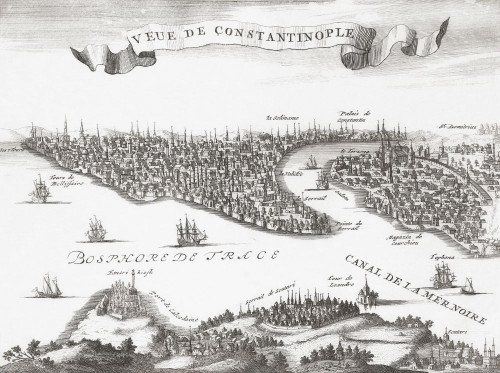 View of Constantinople, after a work dated 1726. Poster Print by Ken Welsh (17 x 13)