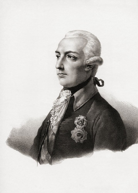 Joseph II, 1741 - 1790, Holy Roman Emperor.  King of Hungary, King of Croatia, King of Bohemia. Poster Print by Ken Welsh (11 x 16)