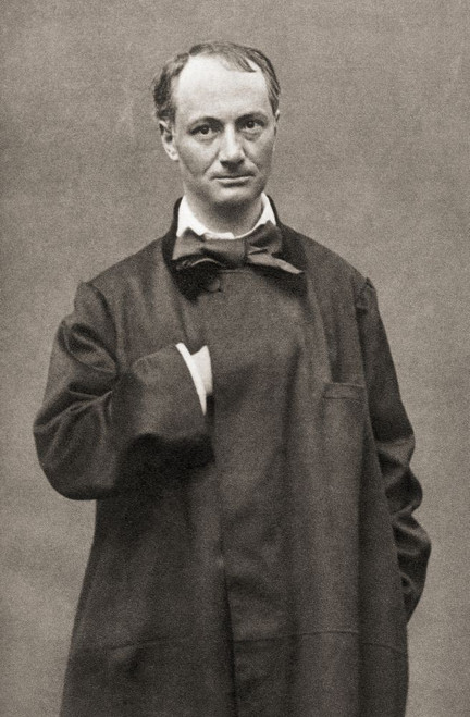 Charles Pierre Baudelaire, 1821 - 1867. French poet, essayist and art critic.  After a contemporary print. Poster Print by Ken Welsh (11 x 17)