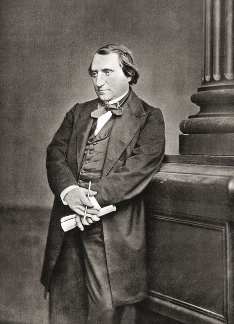 Joseph Ernest Renan, 1823 - 1892.  French expert of Semitic languages and civilizations (philology), philosopher, historian, and writer.  After a contemporary print. Poster Print by Ken Welsh (12 x 16)