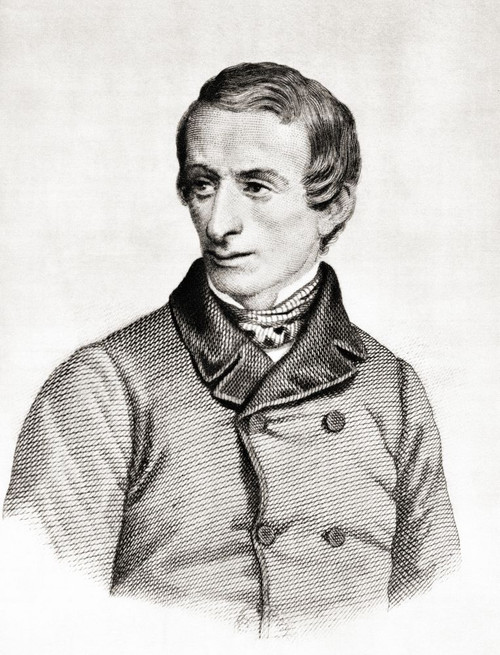 Giacomo Taldegardo Francesco di Sales Saverio Pietro Leopardi, 1798 - 1837.  Italian philosopher, poet, essayist and philologist. After a contemporary print. Poster Print by Ken Welsh (12 x 16)