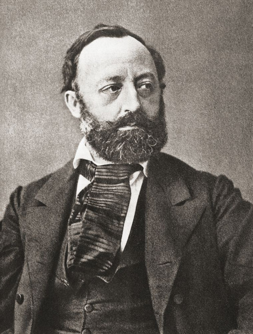 Gottfried Keller , 1819 - 1890.  Swiss poet and writer of German literature.  After a contemporary print. Poster Print by Ken Welsh (12 x 16)
