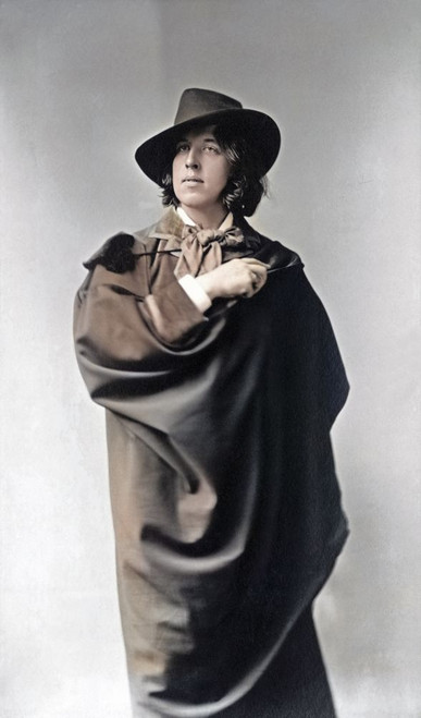 Oscar Wilde, 1854 - 1900. Irish poet and playwright. After a photogaph made in the early 1880's by American photographer Napoleon Sarony. Poster Print by Ken Welsh (11 x 20)