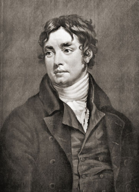 Samuel Taylor Coleridge, 1772 - 1834.  English poet, literary critic, philosopher and theologian.  After a contemporary print. Poster Print by Ken Welsh (12 x 16)