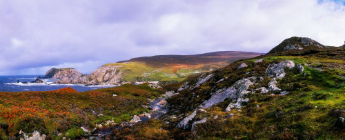 Rugged and colourful coastline of Ireland; Ireland Poster Print by The Irish Image Collection (34 x 13)