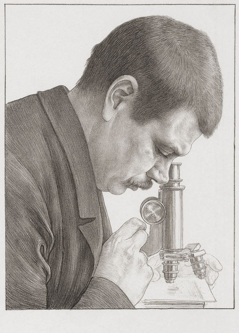 Tiberius Cornelis Winkler, 1822 - 1897.  Dutch anatomist, zoologist and natural historian.  After a work by Dutch artist Jan Pieter Veth. Poster Print by Ken Welsh (11 x 16)