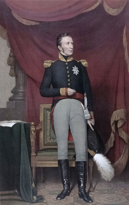 William I, Willem Frederik, Prince of Orange-Nassau, 1772 - 1843.  Prince of Orange, first King of the Netherlands and Grand Duke of Luxembourg. Poster Print by Ken Welsh (11 x 17)