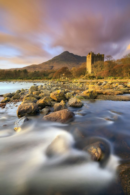 Evening light on Moy Castle. Poster Print by Loop Images Ltd. (13 x 20)