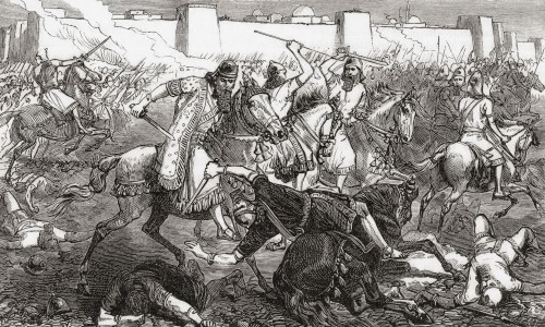 The Battle of Carchemish, c.605BC. From Cassell's Universal History, published 1888. Poster Print by Ken Welsh (20 x 12)
