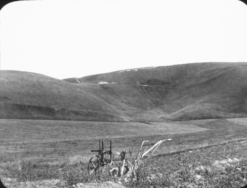Magic lantern slide circa 1880.Victorian/Edwardian.Social History. Slide set: White Horse Hill Berkshire Poster Print by John Short (18 x 14)