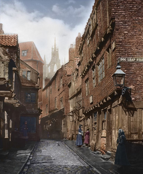 Castlle Garth, Newcastle hand coloured Poster Print by John Short (15 x 18)