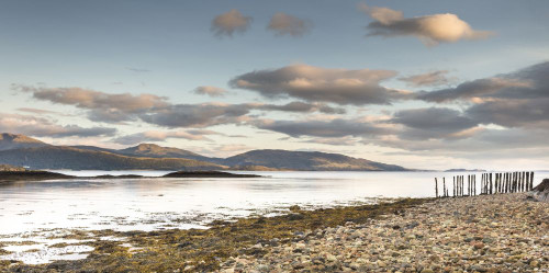 View across Loch Linnhe from Ardnamurchan. Poster Print by Loop Images Ltd. (20 x 10)