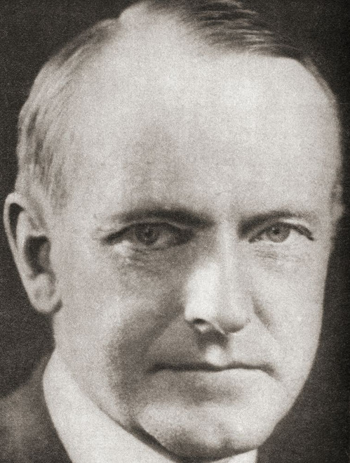 Calvin Coolidge, 1872 - 1933.  American politician, lawyer and 30th president of the United States of America.  From The Pageant of the Century, published 1934. Poster Print by Ken Welsh (12 x 16)