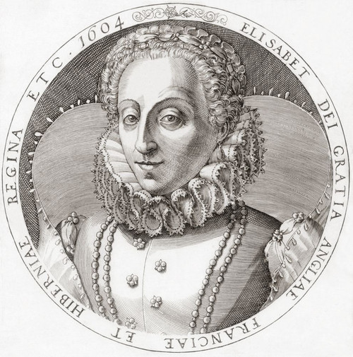 Elizabeth I, 1533 - 1603. Queen of England. Poster Print by Ken Welsh (13 x 14)