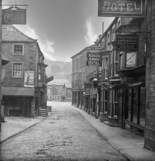 Street in pagely Bridge Yorkshire Poster Print by John Short (16 x 16)