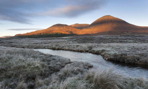 A view by the River Broadford on the Isle of Skye. Poster Print by Loop Images Ltd. (18 x 11)