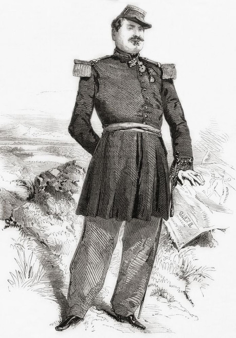 �lie Fr�d�ric Forey, 1804 � 1872.  Marshal of France.  From L'Univers Illustre, published Paris, 1859 Poster Print by Ken Welsh (12 x 18)
