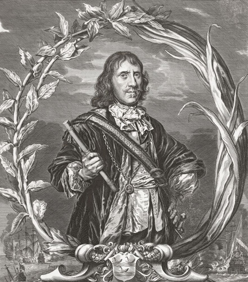 Cornelis Evertsen the Elder, 1610-1666.  Dutch Admiral. Poster Print by Ken Welsh (13 x 15)