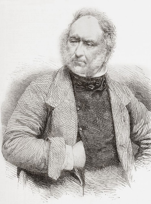 John Frederick Herring Sr., 1795 -1865, aka John Frederick Herring I.  English painter, sign maker and coachman.  From The Illustrated London News, published 1865. Poster Print by Ken Welsh (12 x 16)