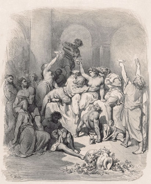 Bacchanal by Gustave Dore. Poster Print by Ken Welsh (12 x 15)