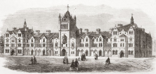 Colombia Market, Bethnal Green, London, England, seen here in the 19th century.  From The Illustrated London News, published 1865. Poster Print by Ken Welsh (20 x 9)