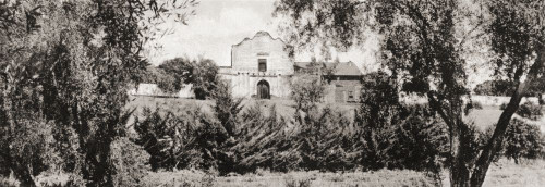Mission Basilica San Diego de Alcal�, San Diego, California, United States of America, c. 1915.  The mission was founded on July 16, 1769, by Spanish friar Jun�_pero Serra. From Wonderful California, published 1915. Poster Print by Ken Welsh (24 x 8)