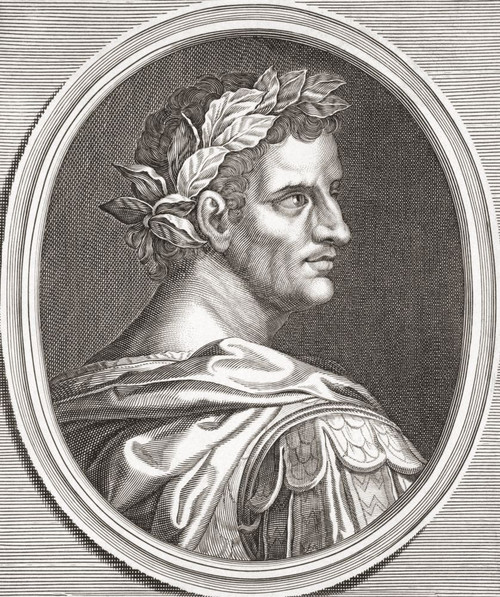 Tiberius, 43 BC - 37 AD.  Born Tiberius Claudius Nero.  Second emperor of the Roman Empire. Poster Print by Ken Welsh (13 x 15)