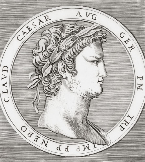 Nero, 37 AD - 68 AD.  Roman emperor. Poster Print by Ken Welsh (13 x 14)