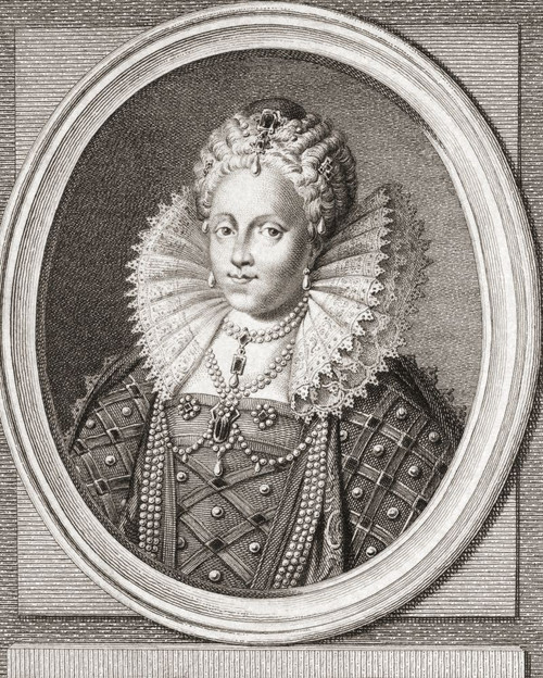 Elizabeth I, 1533 - 1603. Queen of England.  From an engraving dated 1785 by Reiner Vinkeles after a work by Jacobus Buys. Poster Print by Ken Welsh (12 x 15)