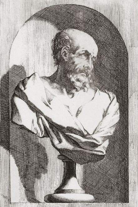 Heraclitus of Ephesus aka The Obscure or The Weeping Philosopher,  circa 535 BC - circa 475 BC. Poster Print by Ken Welsh (11 x 17)