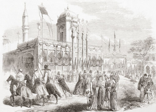 The Salah Bey Mosque, Annaba ( formerly Bona), Algeria.  From The Illustrated London News, published 1865. Poster Print by Ken Welsh (16 x 11)