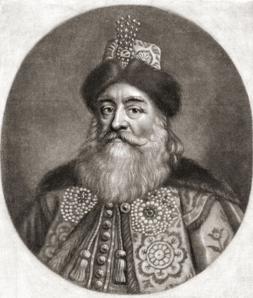 Pyotr Ivanovich Potyomkin or Potemkin, 1617 - 1700.  Russian diplomat.   From an engraving by Abraham Bloteling, after a work by Gottfried Kneller. Poster Print by Ken Welsh (13 x 16)