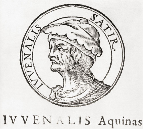Decimus Iunius Iuvenalis, aka Juvena. Roman poet during the 1st and 2nd centuries AD. Poster Print by Ken Welsh (15 x 13)
