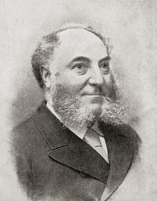 William Whiteley, 1831 - 1907.  English entrepreneur.  From The Business Encyclopedia and Legal Adviser, published 1920. Poster Print by Ken Welsh (12 x 15)