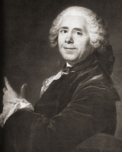 Pierre Carlet de Chamblain de Marivaux, 1688 - 1763, commonly referred to as Marivaux.  French novelist and dramatist. Poster Print by Ken Welsh (12 x 15)
