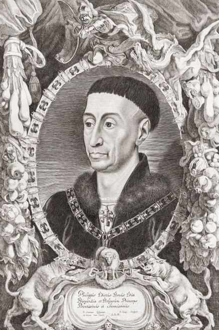 Philip the Good, 1396 - 1467. Duke of Burgundy as Philip III from 1419 until his death. Poster Print by Ken Welsh (12 x 18)