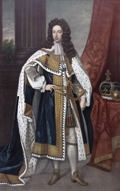 William III, 1650 to 1702. King of England and Ireland and, from 1689, as William II of Scotland, aka William of Orange. Poster Print by Ken Welsh (11 x 18)