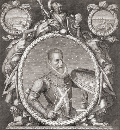 Alessandro Farnese,  1545 to 1592, Duke of Parma and Piacenza from 1586 to 1592 and Governor of the Spanish Netherlands from 1578 to 1592. Poster Print by Ken Welsh (14 x 16)