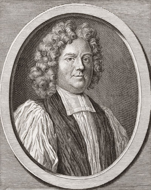 John Tillotson, 1630 -1694. English prelate and archbishop of Canterbury, (1691 - 1694). Poster Print by Ken Welsh (12 x 15)
