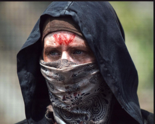 Melissa Mcbride With Bandana And Blood On Forehead Photo Print (8 x 10)