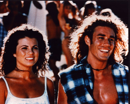 Yasmine Bleeth And Jaason Simmons In Baywatch Photo Print