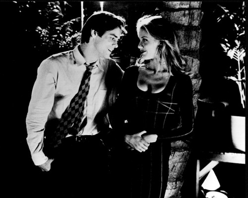 Jim Carrey And Cameron Diaz In The Mask Black And White Photo Print