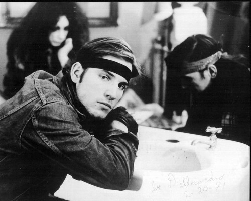 Joe Dallesandro Wearing Denim Jacket And Headband In Trash Black And White Photo Print (8 x 10)