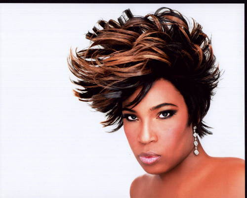 Macy Gray With Spiked Hair White Background Photo Print (8 x 10)