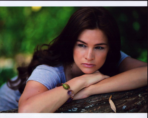 Stephanie Danielson Leaning On Tree Photo Print
