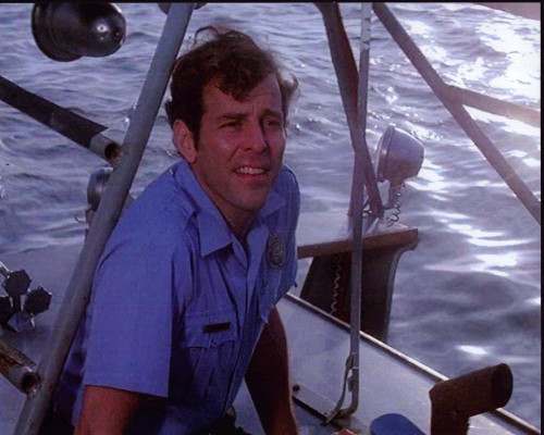 Jeffrey Kramer On Boat In Jaws 2 Photo Print