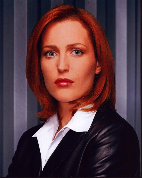 Gillian Anderson Close Up In Black Leather Jacket Photo Print (8 x 10)